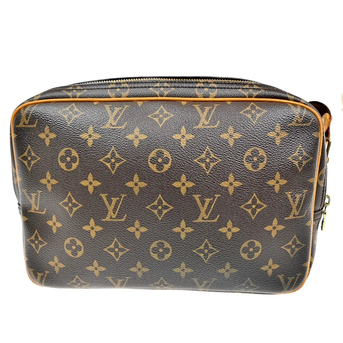 Louis Vuitton Reporter Monogram Canvas, Brown, Canvas, Shoulder Bag