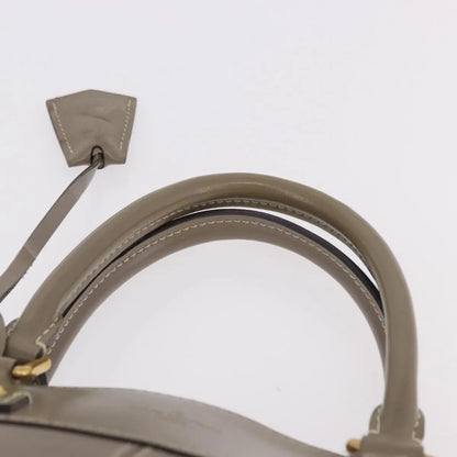 Louis Vuitton Suhali Lockit Leather, Gray, Leather, Handbag