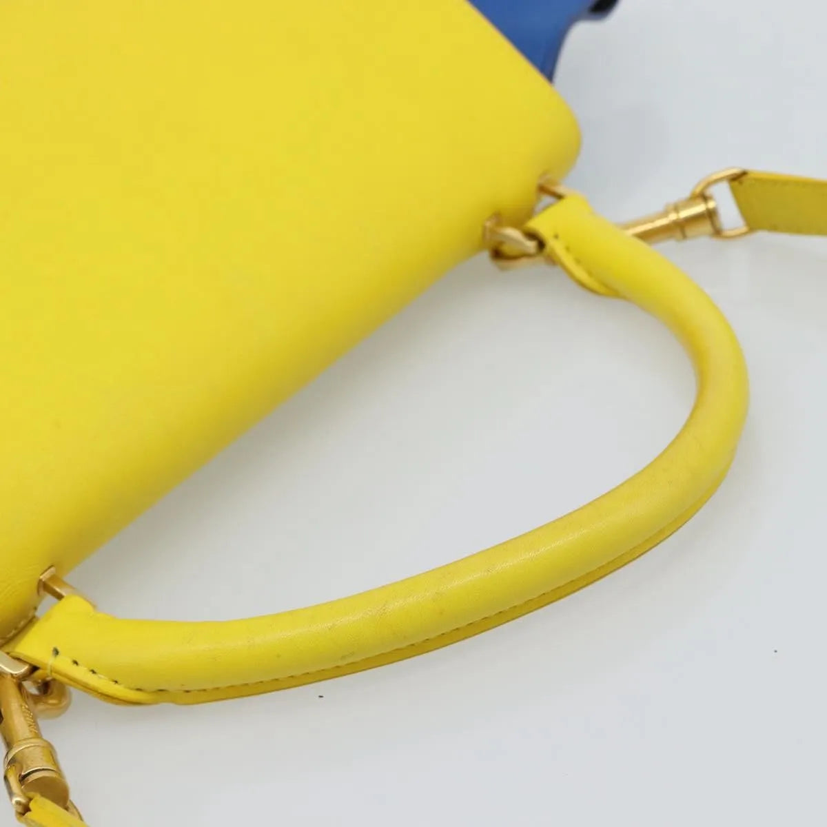 Celine Tricolor Trapeze Leather, Multicolour, Leather, Handbag