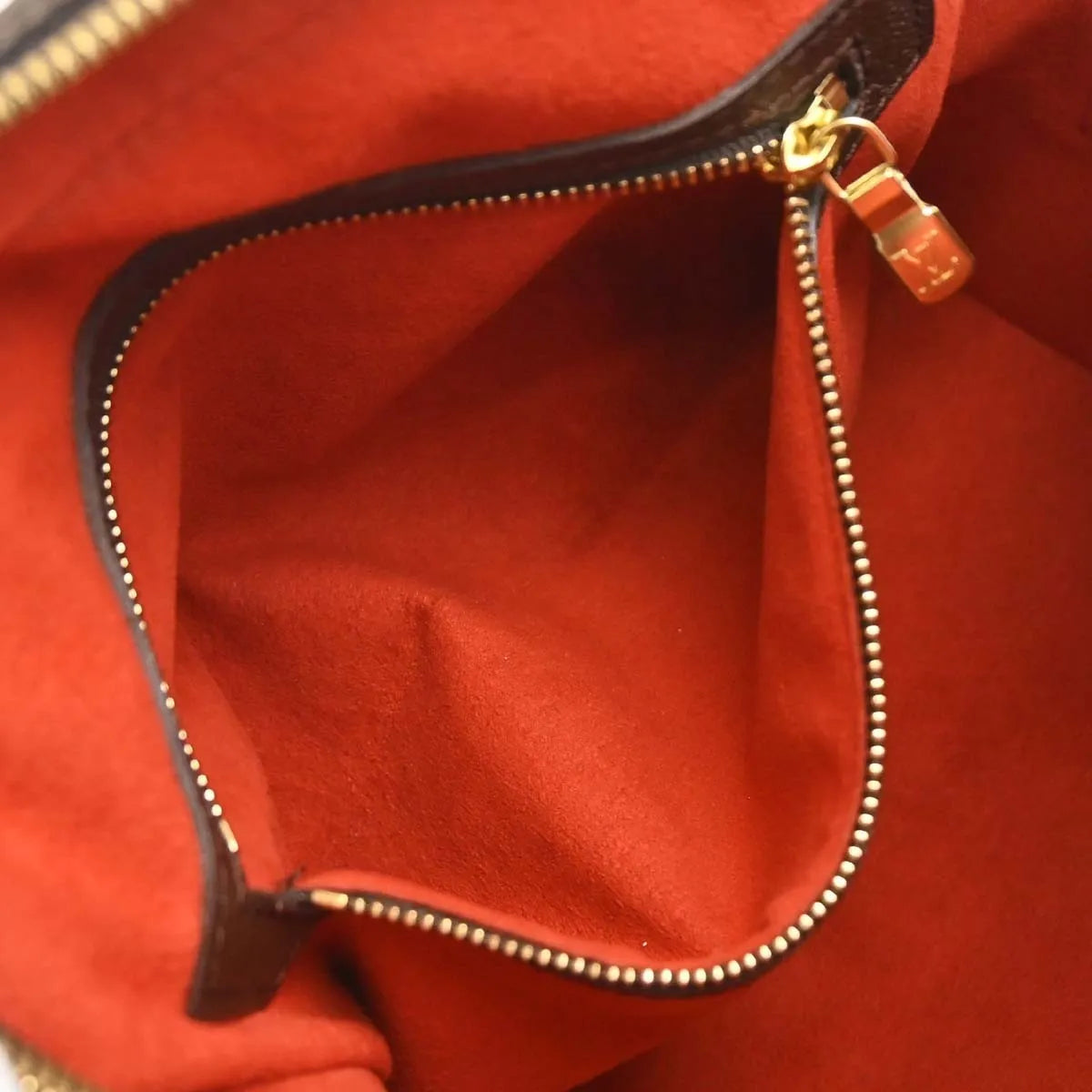 Louis Vuitton Triana Damier, Brown, Canvas, Handbag