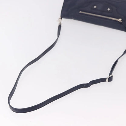 Balenciaga Classic Studs Envelope Strap Clutch Leather, Navy, Leather, Clutch