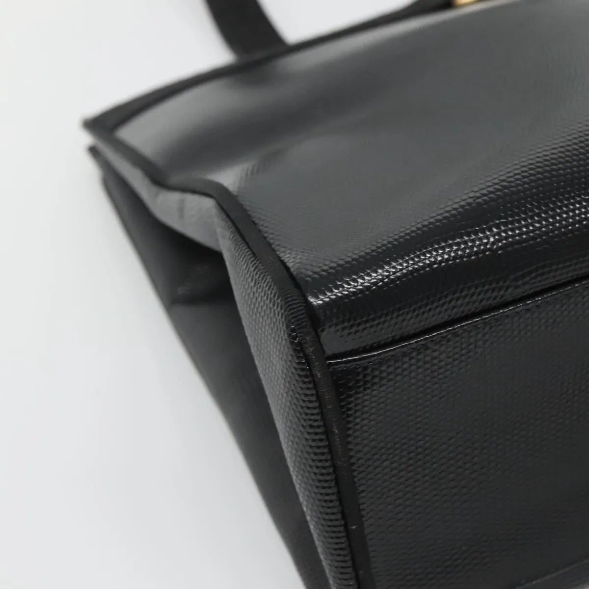 Salvatore Ferragamo Vintage Vara Bow Tote Lizard Embossed Leather, Black, Leather, Tote Bag