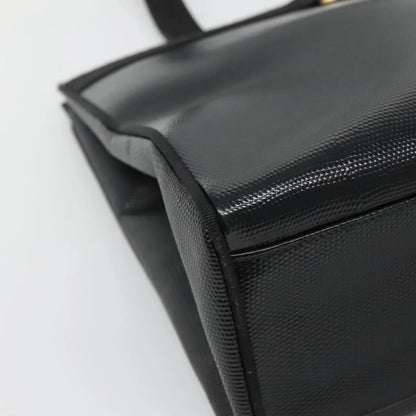 Salvatore Ferragamo Vintage Vara Bow Tote Lizard Embossed Leather, Black, Leather, Tote Bag