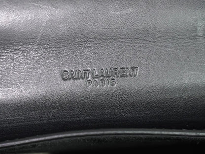 Saint Laurent Kaia Leather, Black, Leather, Shoulder Bag