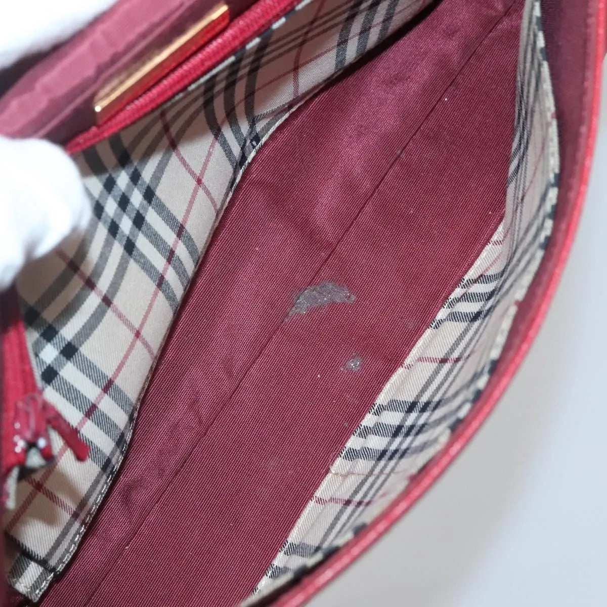 Burberry Vintage Leather, Red, Leather, Shoulder Bag