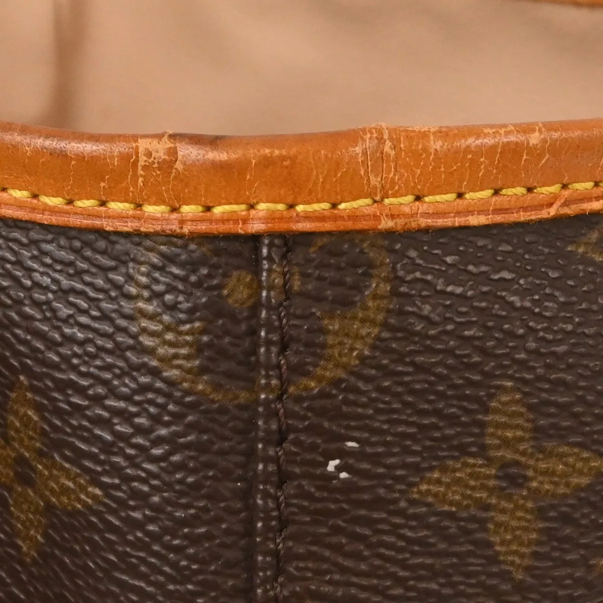 Louis Vuitton Bucket Monogram Canvas, Brown, Canvas, Tote Bag