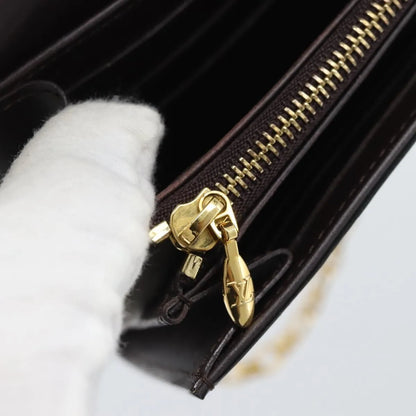 Louis Vuitton Sarah Chain Monogram Vernis, Burgundy, Patent Leather, Clutch