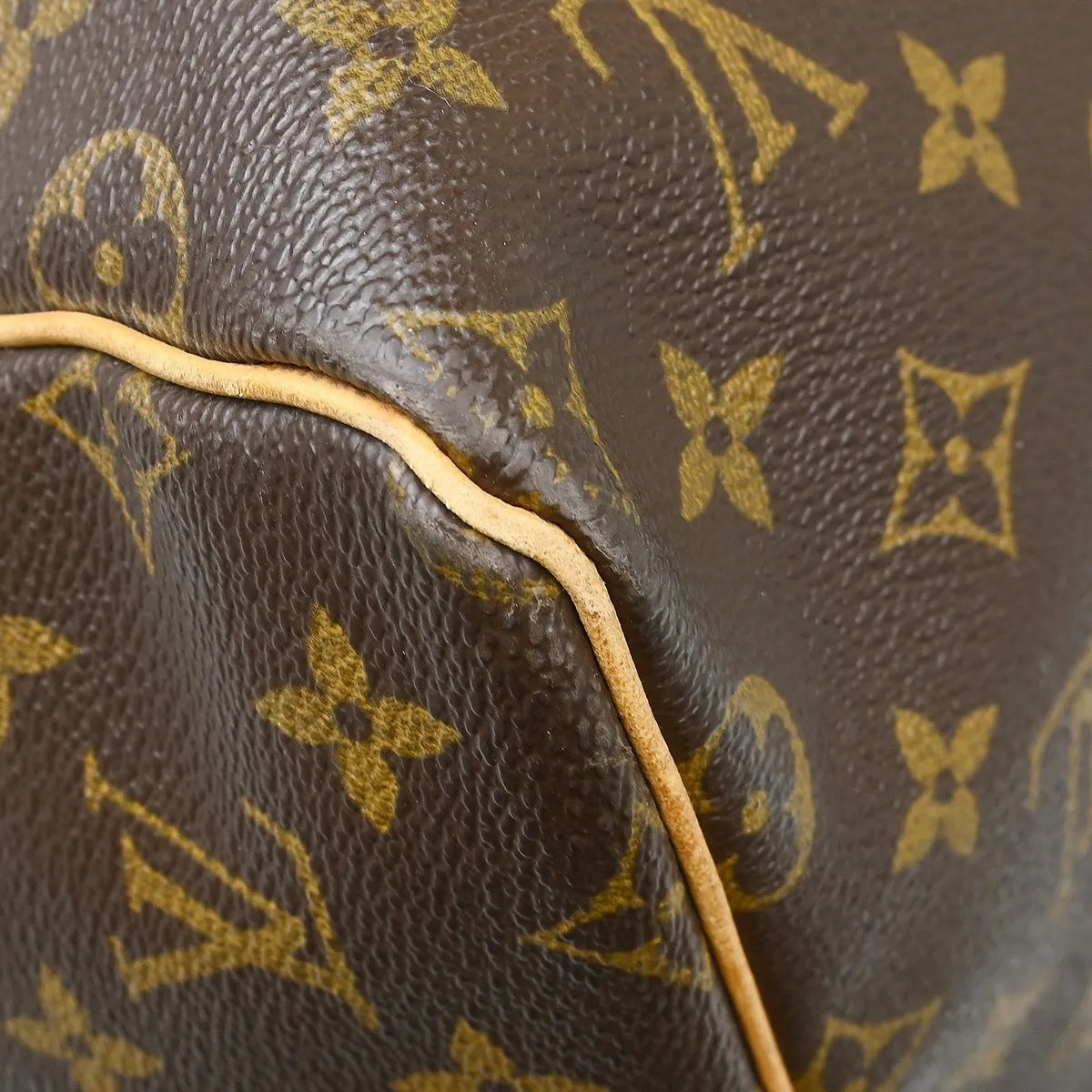 Louis Vuitton Keepall Monogram, Brown, Canvas, Travel Bag