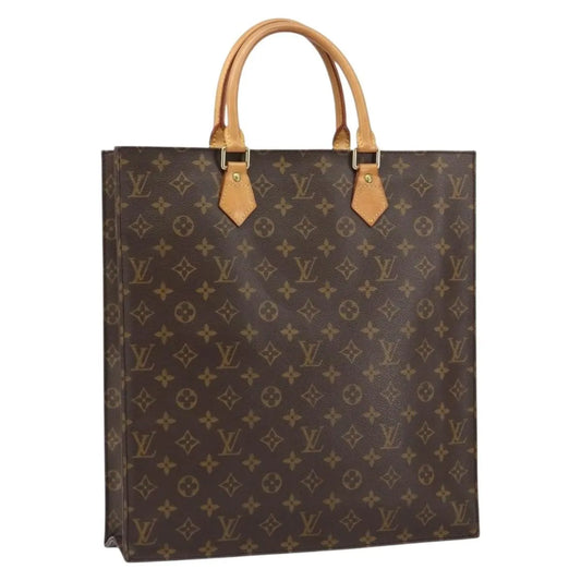 Louis Vuitton Sac Plat Monogram Canvas, Brown, Canvas, Handbag
