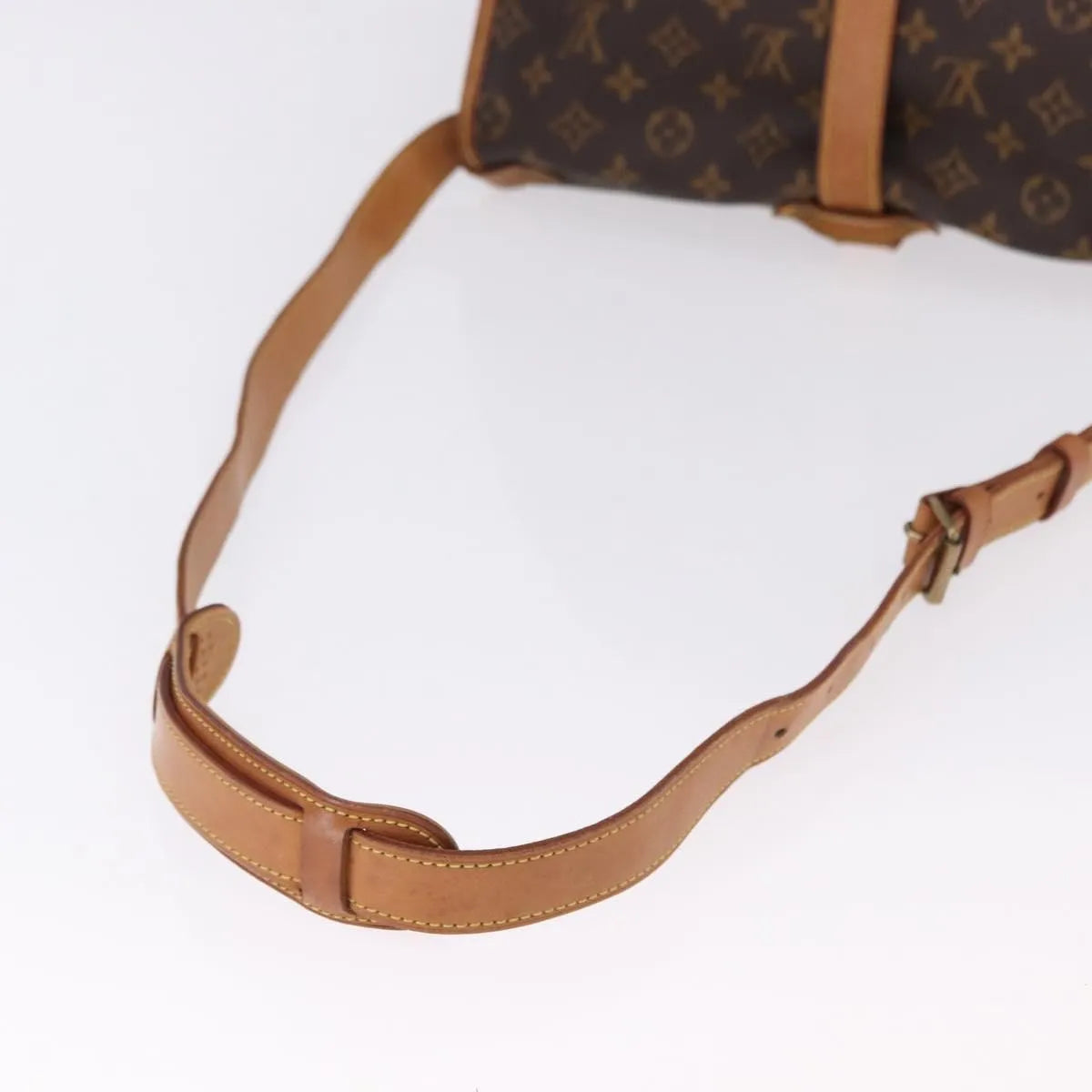 Louis Vuitton Saumur Monogram, Brown, Canvas, Shoulder Bag