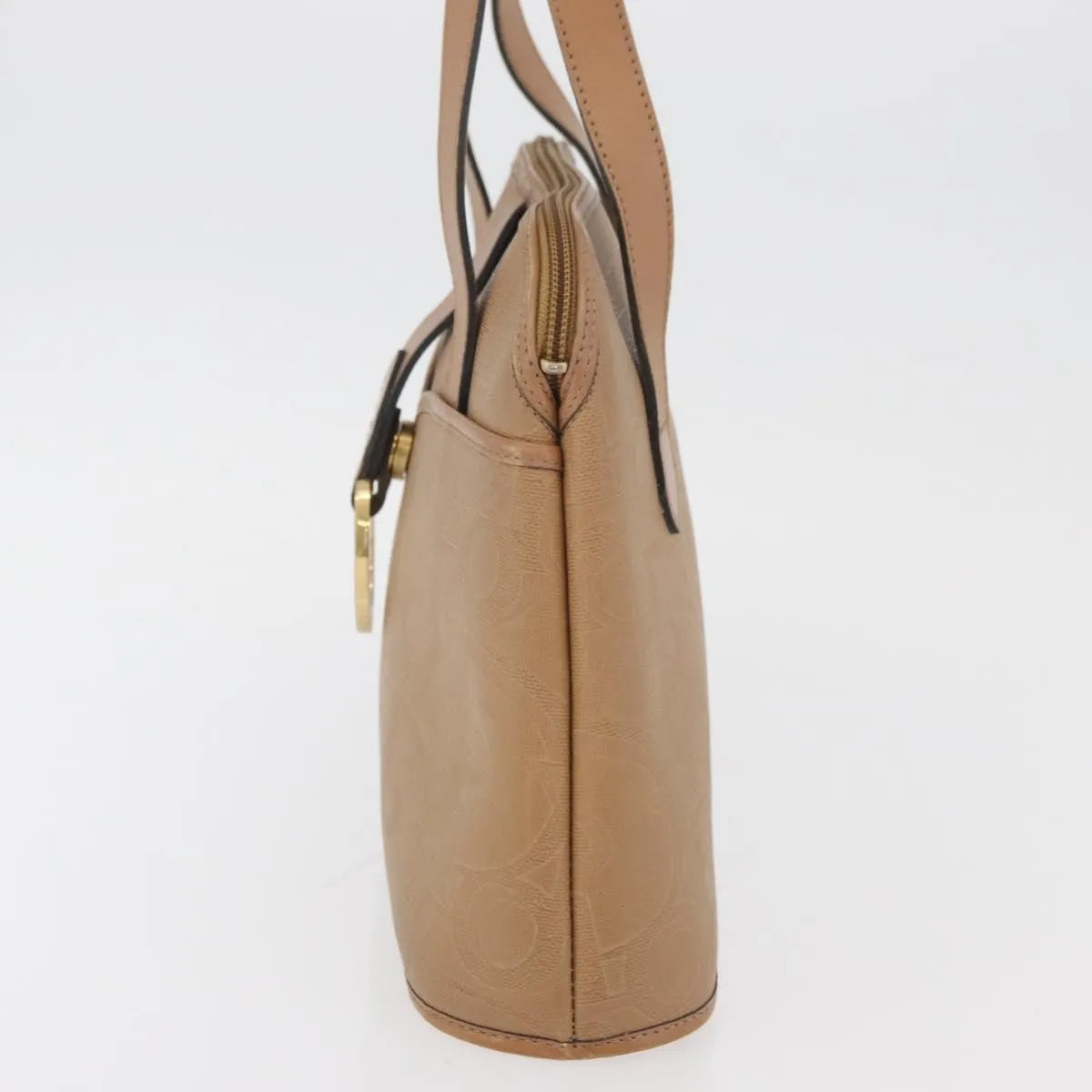 Christian Dior Vintage Trotter Canvas, Beige, Canvas, Handbag