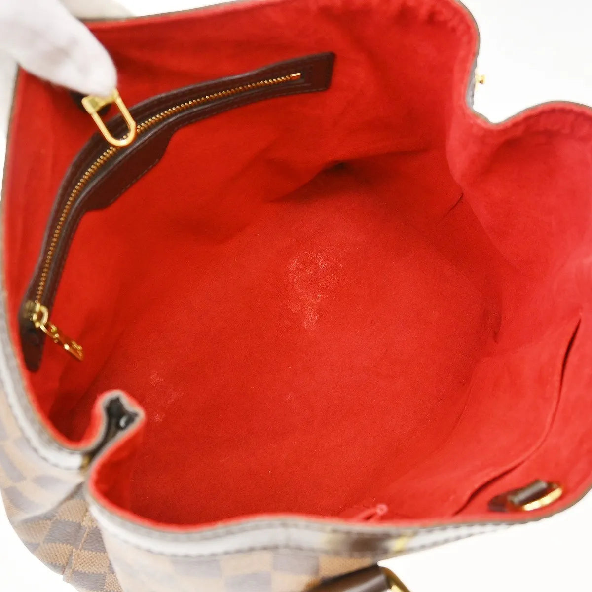 Louis Vuitton Hampstead Damier, Brown, Canvas, Tote Bag