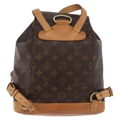 Louis Vuitton Vintage Montsouris Monogram Canvas, Brown, Canvas, Backpack
