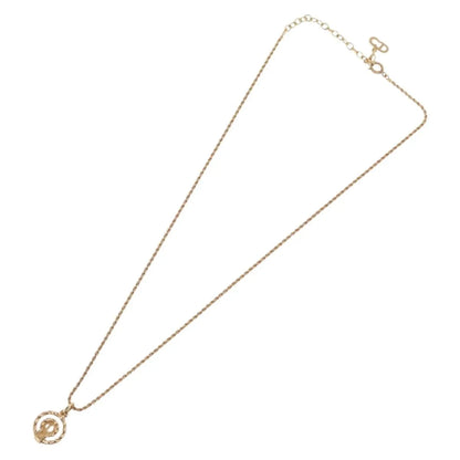 Christian Dior CD Pendant Gold-plated, Gold, Gold Plated, Necklace