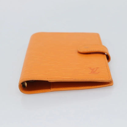 Louis Vuitton Agenda Cover Epi, Orange, Leather, Clutch