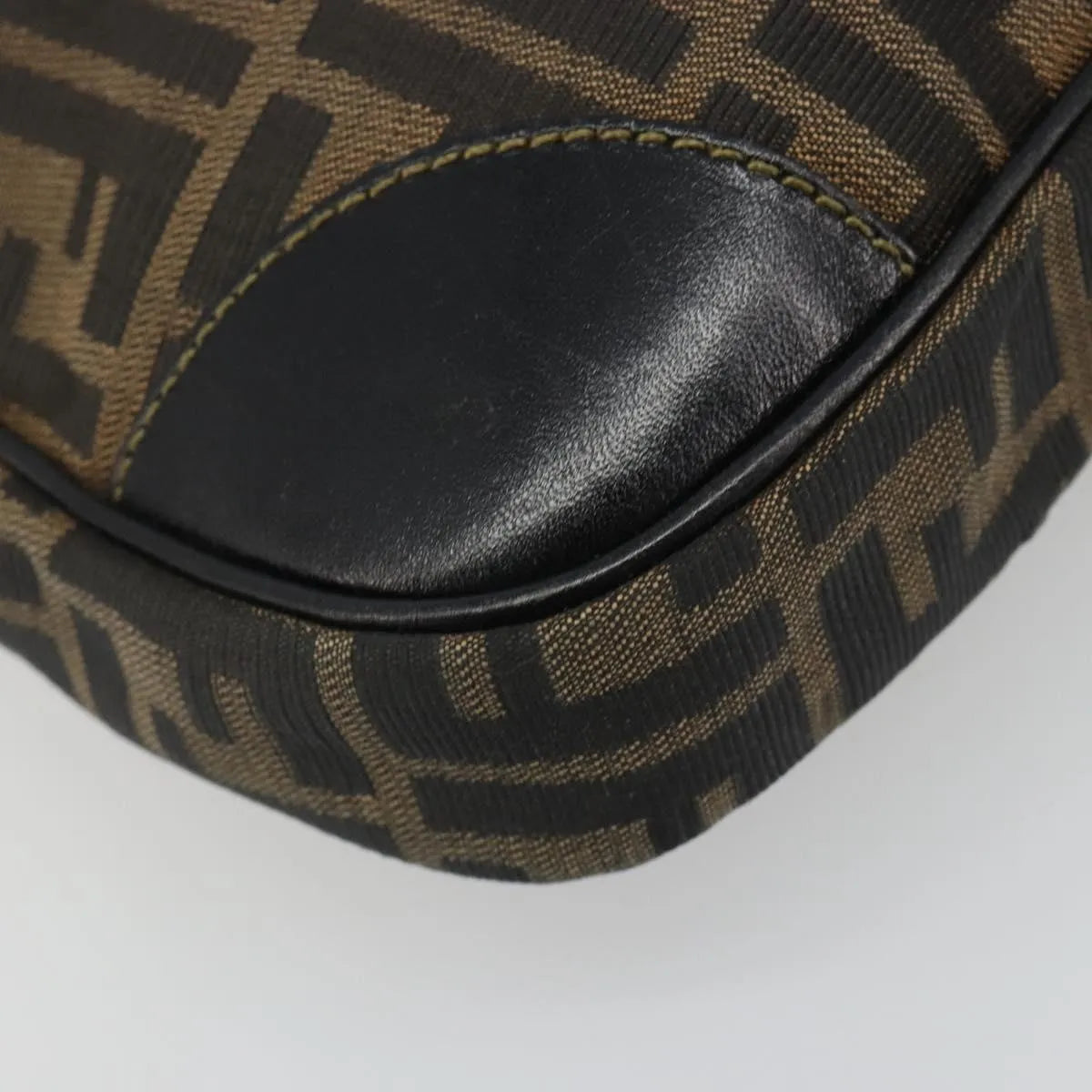 Fendi Chef Hobo Zucca Canvas, Brown, Canvas, Shoulder Bag