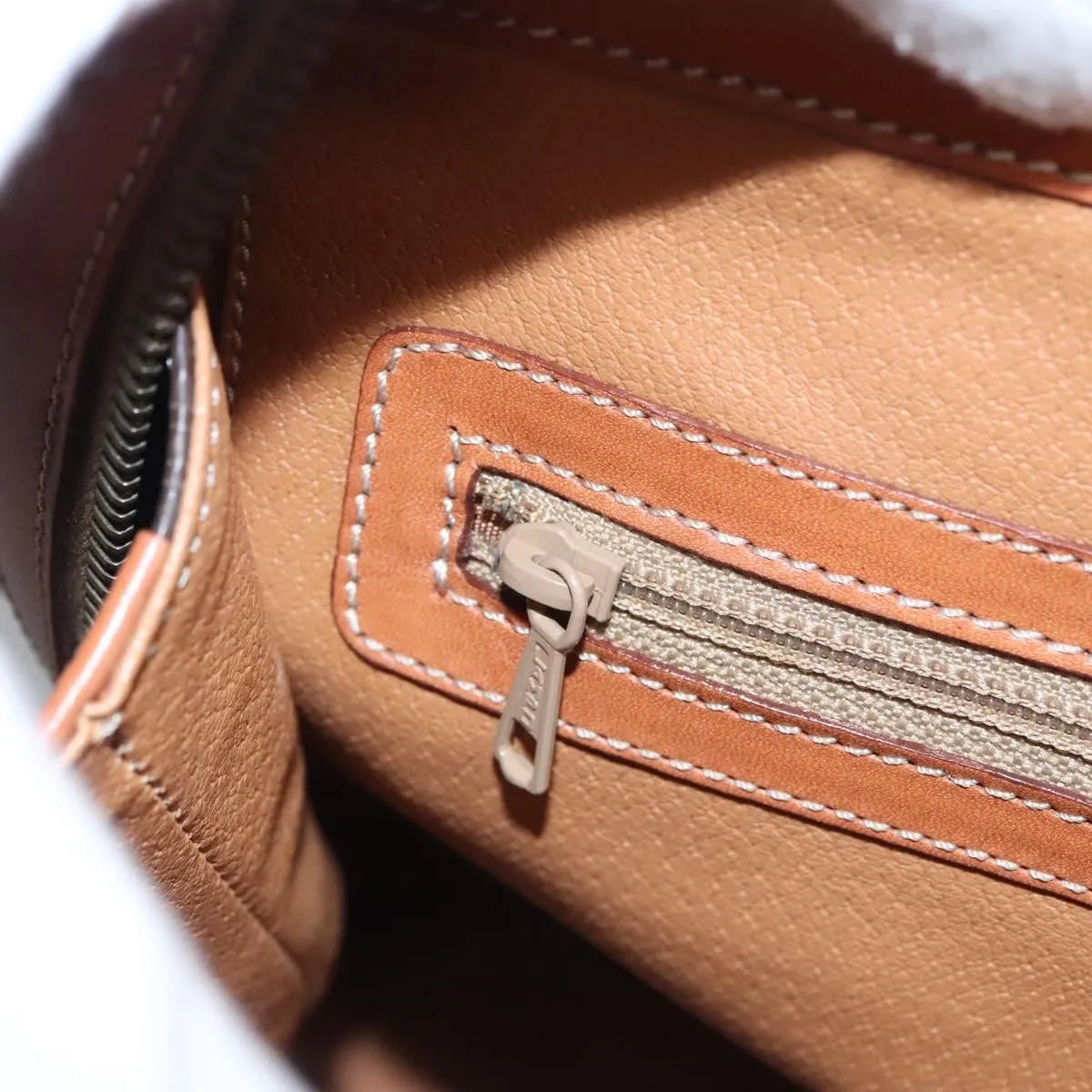 Celine Handbag Canvas, Brown, Canvas, Handbag