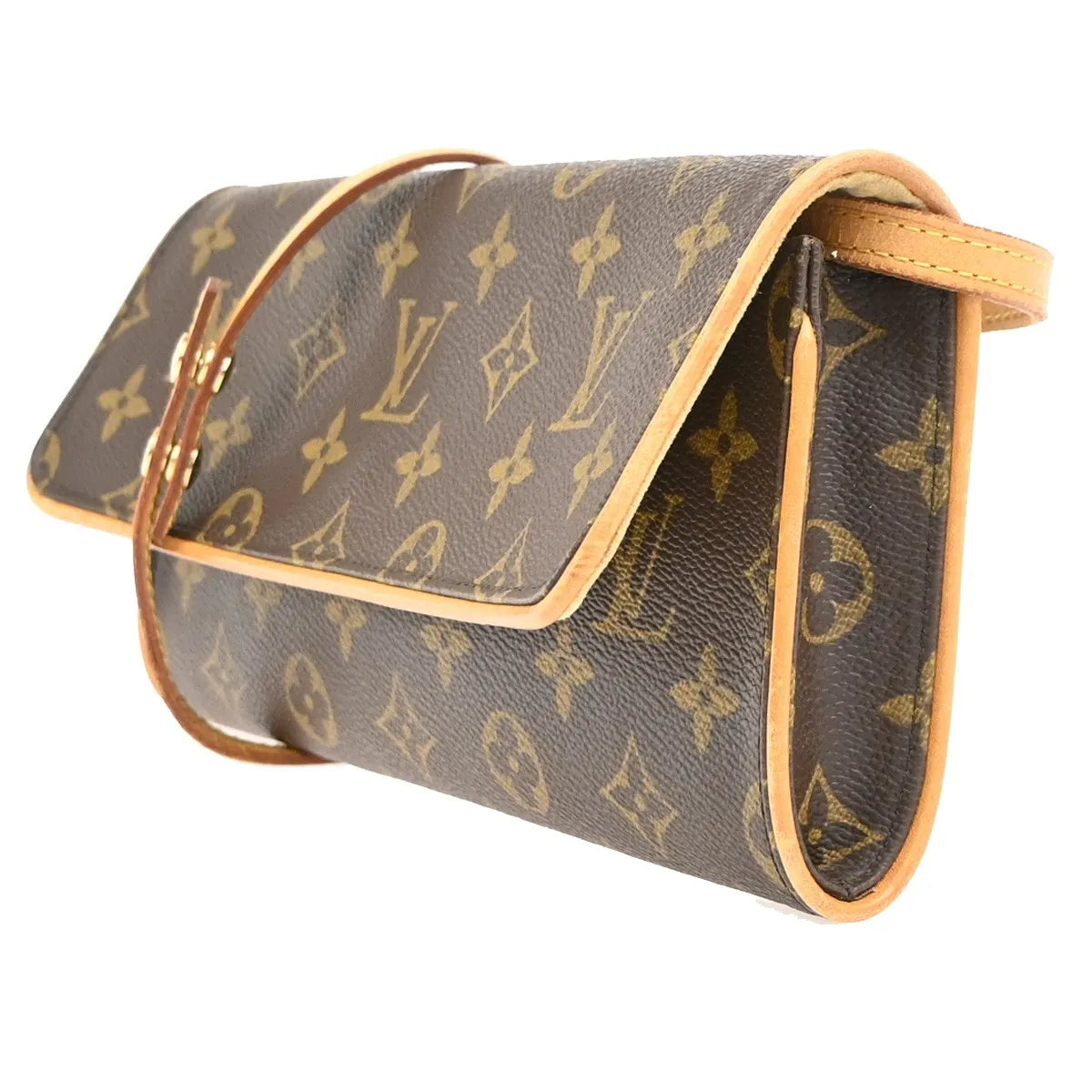 Louis Vuitton Twin Monogram Canvas, Brown, Canvas, Clutch
