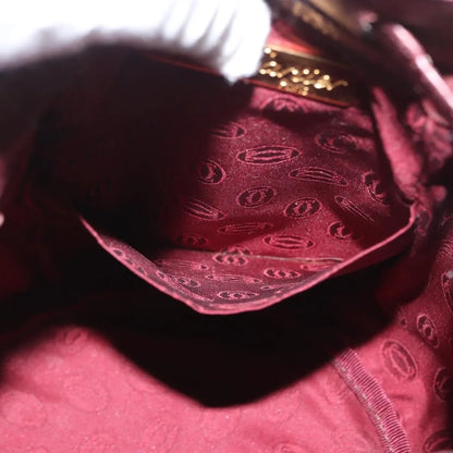 cartier Must de cartier Leather, Burgundy, Leather, Shoulder Bag