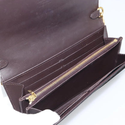 Louis Vuitton Sarah Chain Monogram Vernis, Burgundy, Patent Leather, Clutch