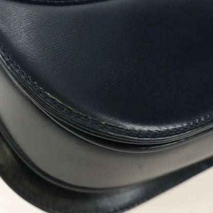 Gucci Chain Flap Leather, Navy, Leather, Shoulder Bag