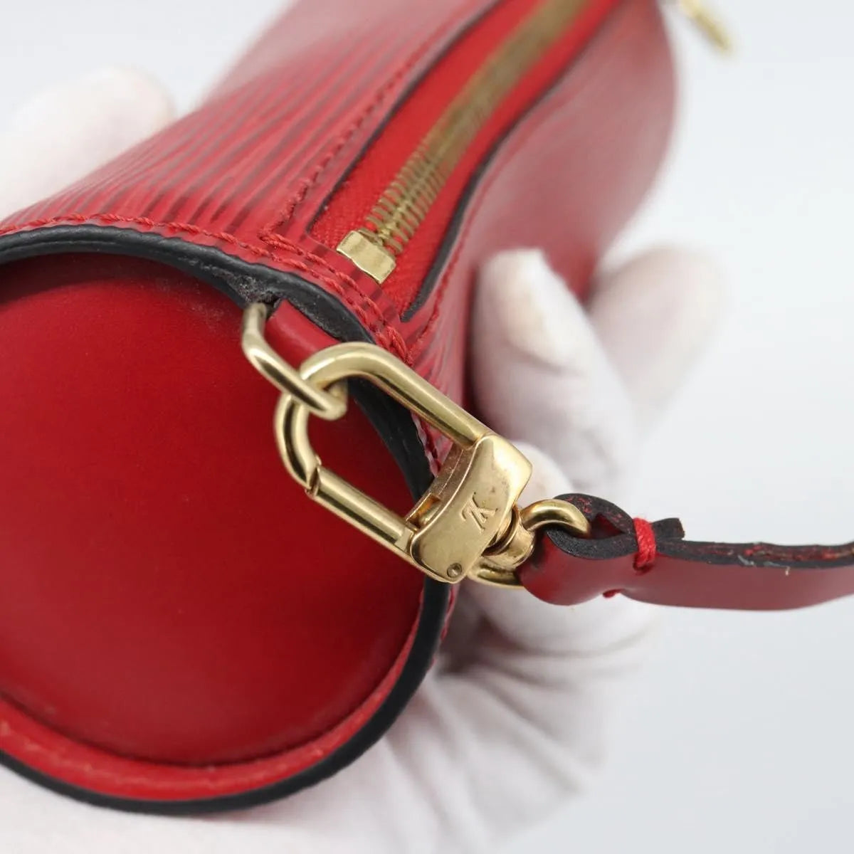 Louis Vuitton Soufflot Pochette Epi Leather, Red, Leather, Clutch