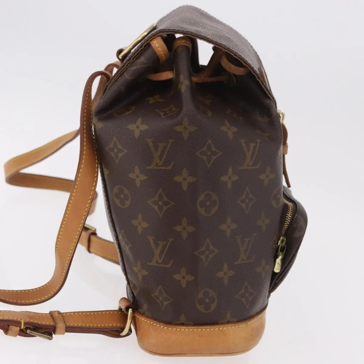 Louis Vuitton Vintage Montsouris Monogram Canvas, Brown, Canvas, Backpack