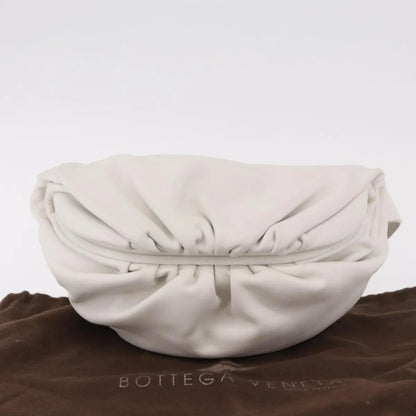 Bottega Veneta The Chain Leather, White, Leather, Shoulder Bag