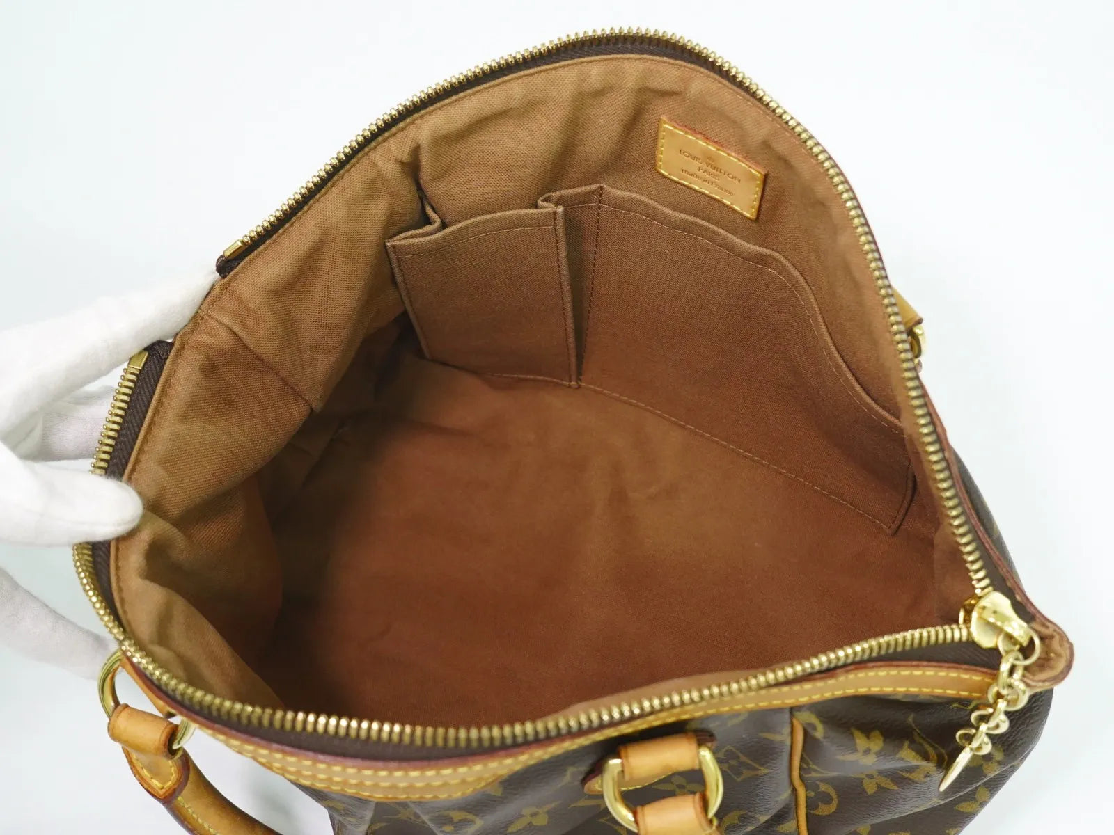 Louis Vuitton Tivoli Monogram Canvas, Brown, Canvas, Handbag