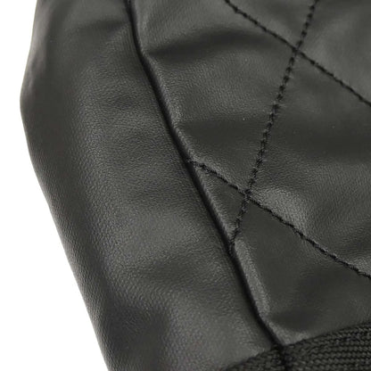 Chanel Biarritz Tote Quilted Coated Canvas, Black, Canvas, Tote Bag