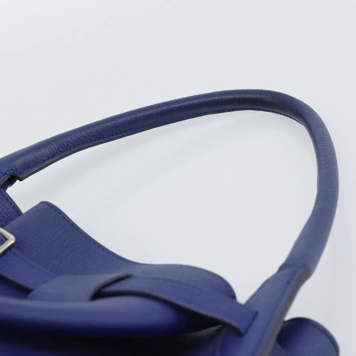 Celine Big Bag Bucket Leather, Blue, Leather, Handbag