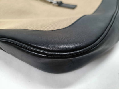 Gucci Vintage Jackie Canvas, Beige, Canvas, Handbag