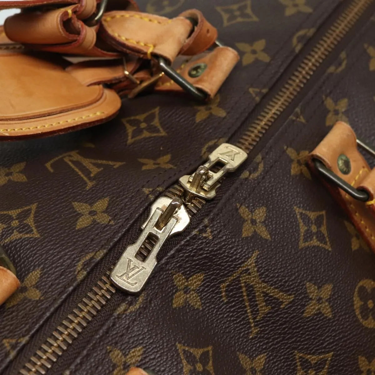 Louis Vuitton Keepall Monogram Canvas, Brown, Canvas, Travel Bag
