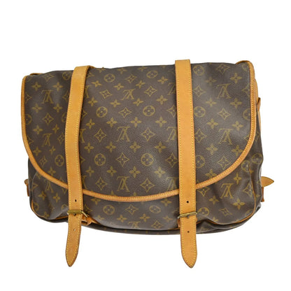 Louis Vuitton Saumur Monogram Canvas, Brown, Canvas, Shoulder Bag