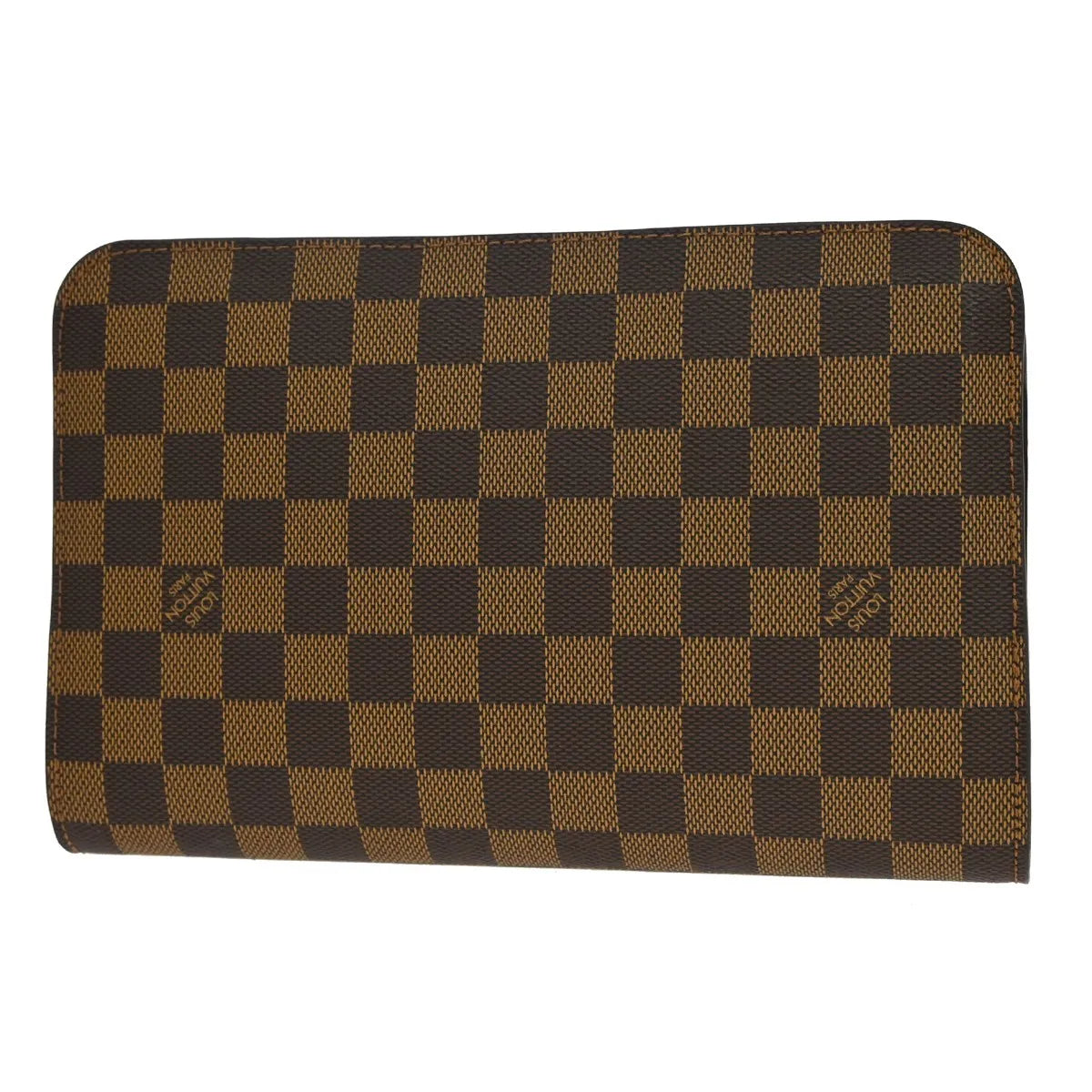 Louis Vuitton Pochette Saint Louis Damier, Brown, Canvas, Clutch