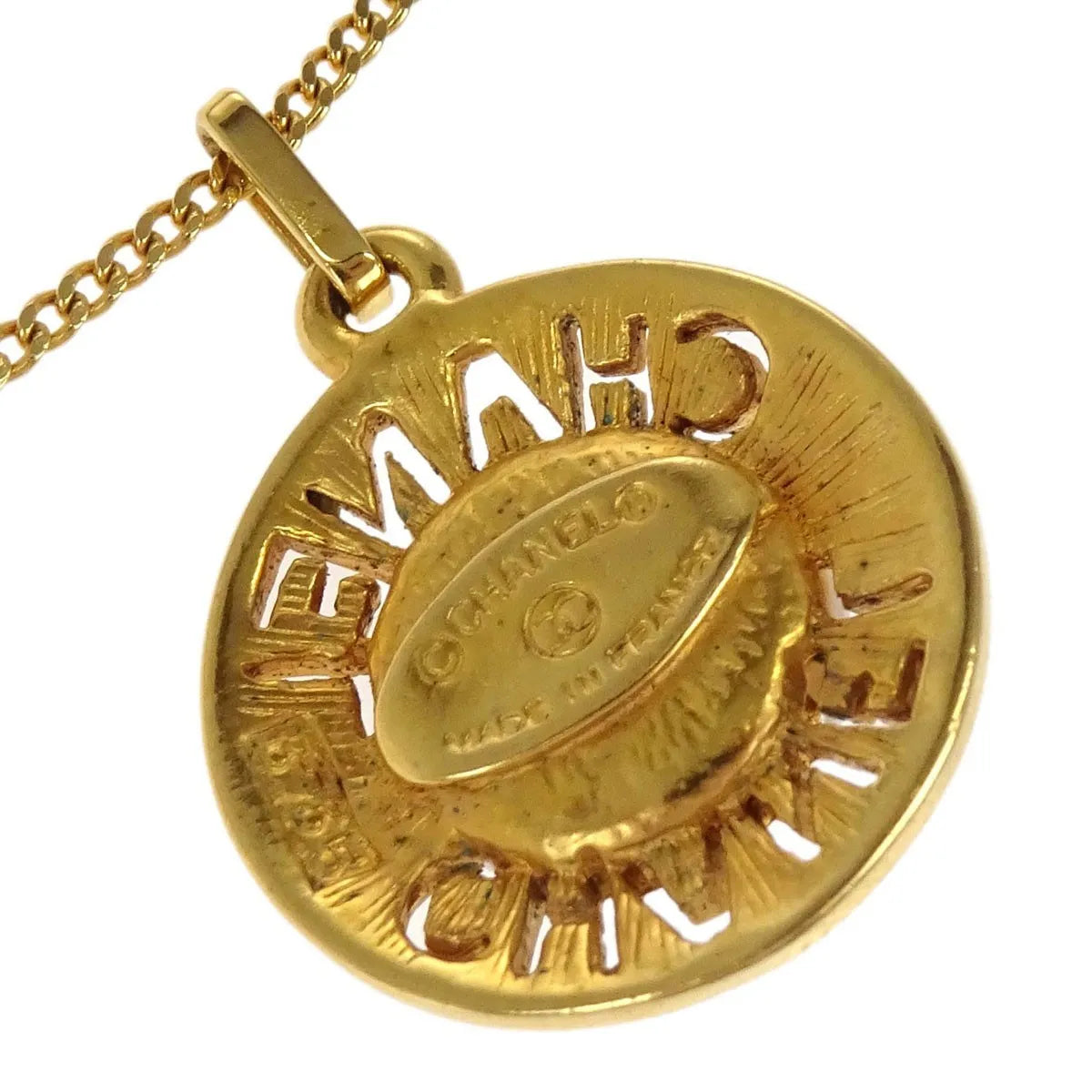Chanel CC Chain Metal with Faux Pearls, Gold, Gold Plated, Necklace