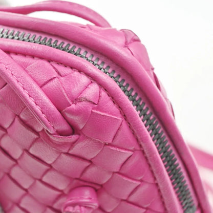 Bottega Veneta Nodini Intrecciato Nappa, Pink, Leather, Shoulder Bag