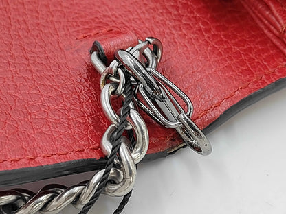 Gucci Dionysus chain Leather, Red, Leather, Wallet