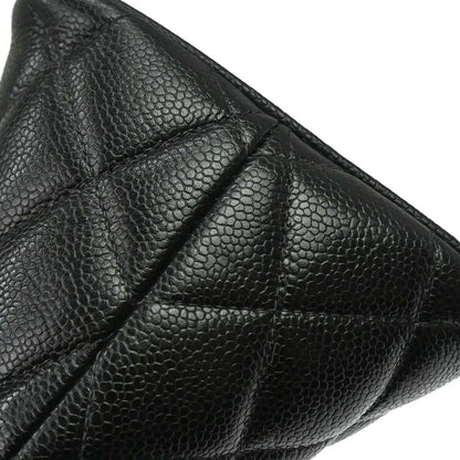 Chanel Medallion Tote Quilted Caviar, Black, Leather, Tote Bag