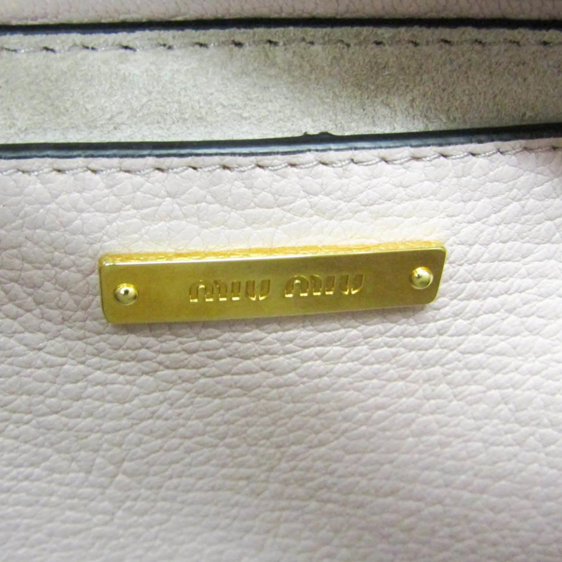 Miu Miu Madras Convertible Compartment Top Handle Leather, Pink, Leather, Handbag