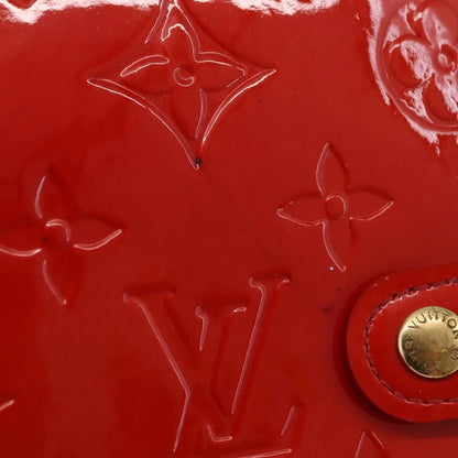 Louis Vuitton Agenda Cover Patent, Red, Patent Leather, Clutch