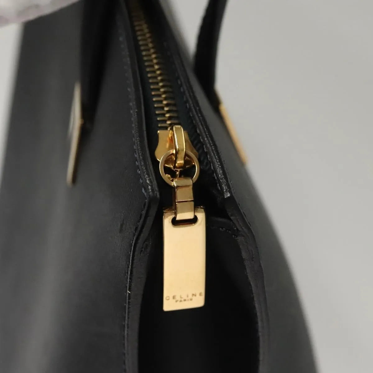 Celine vintage Leather, Navy, Leather, Handbag