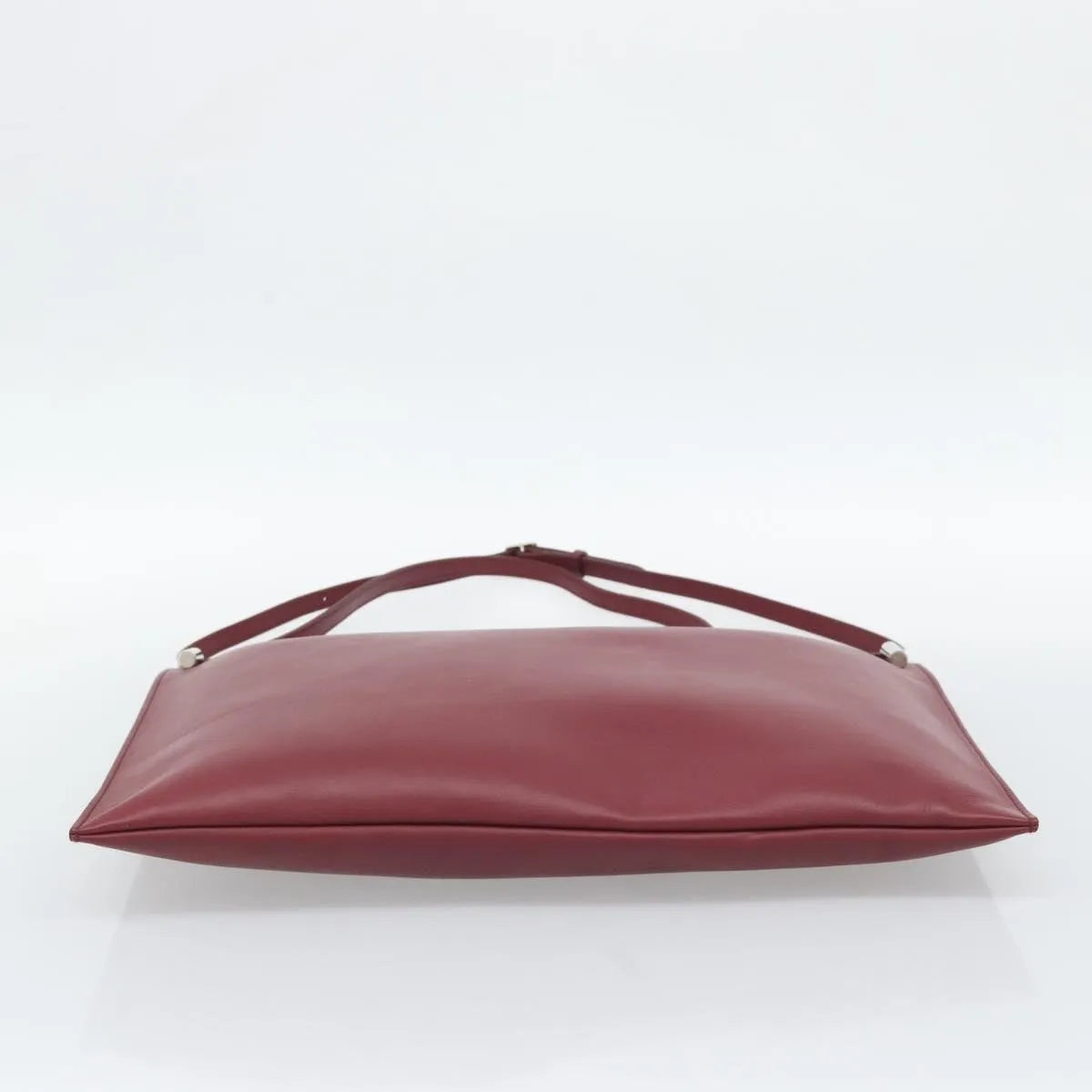 Celine Fortune Cookie Convertible Leather, Burgundy, Leather, Shoulder Bag