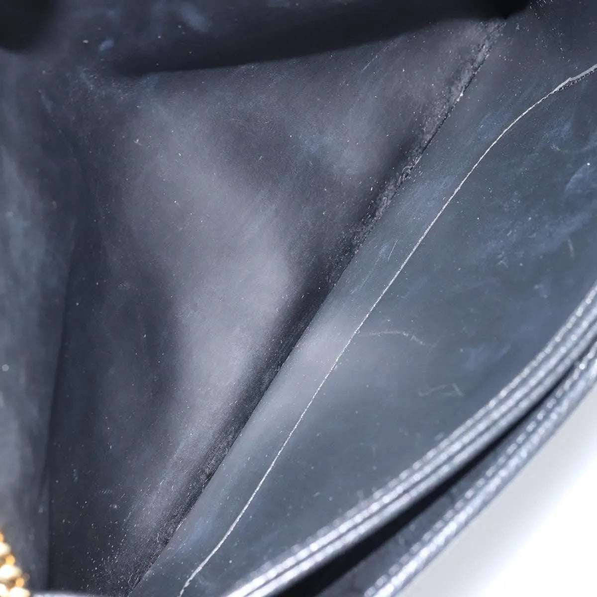 Christian Dior Vintage Honeycomb chain Canvas, Black, Canvas, Shoulder Bag