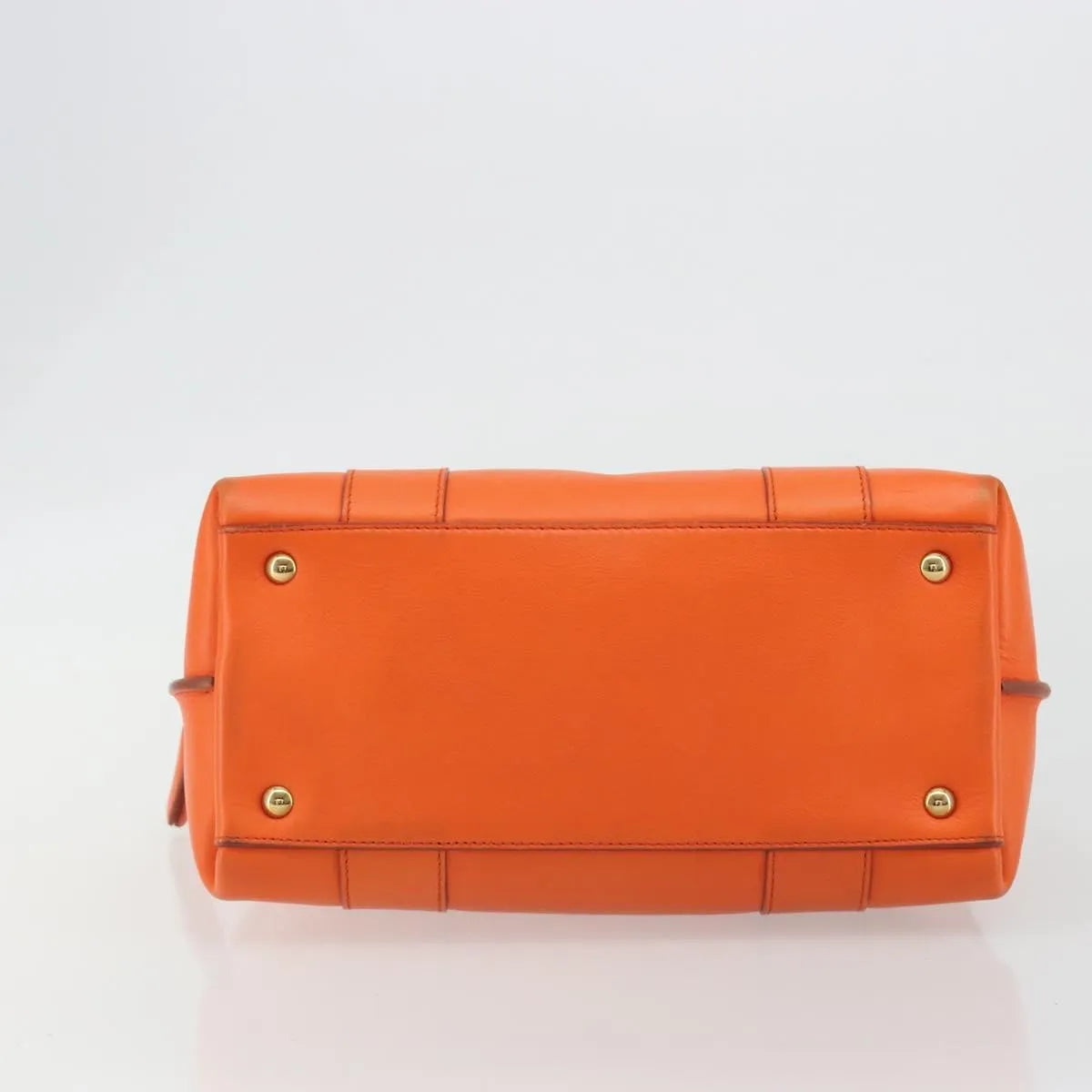 Salvatore Ferragamo Sookie Satchel Leather, Orange, Leather, Handbag