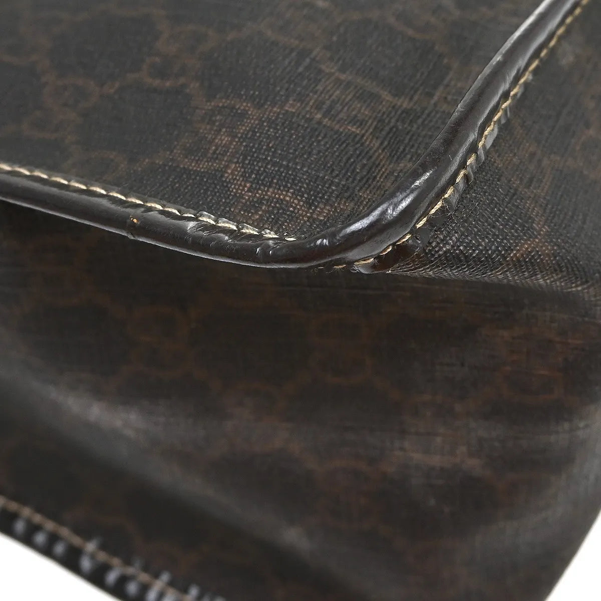 Gucci Plus Zip Tote GG Coated Canvas, Brown, Canvas, Handbag