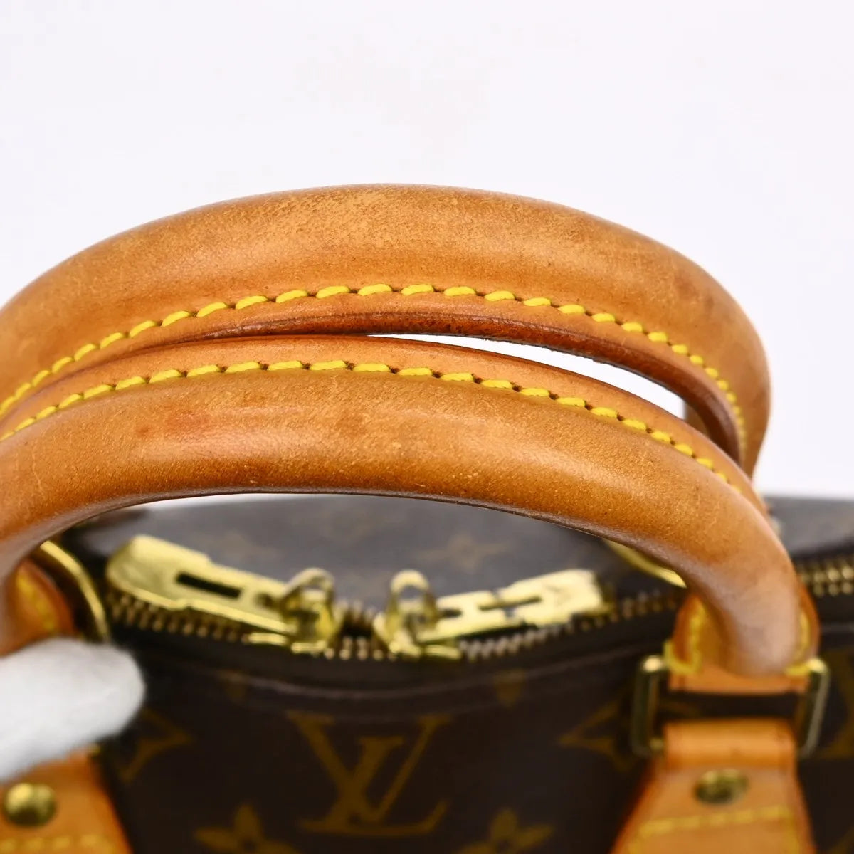 Louis Vuitton Alma Monogram, Brown, Canvas, Handbag