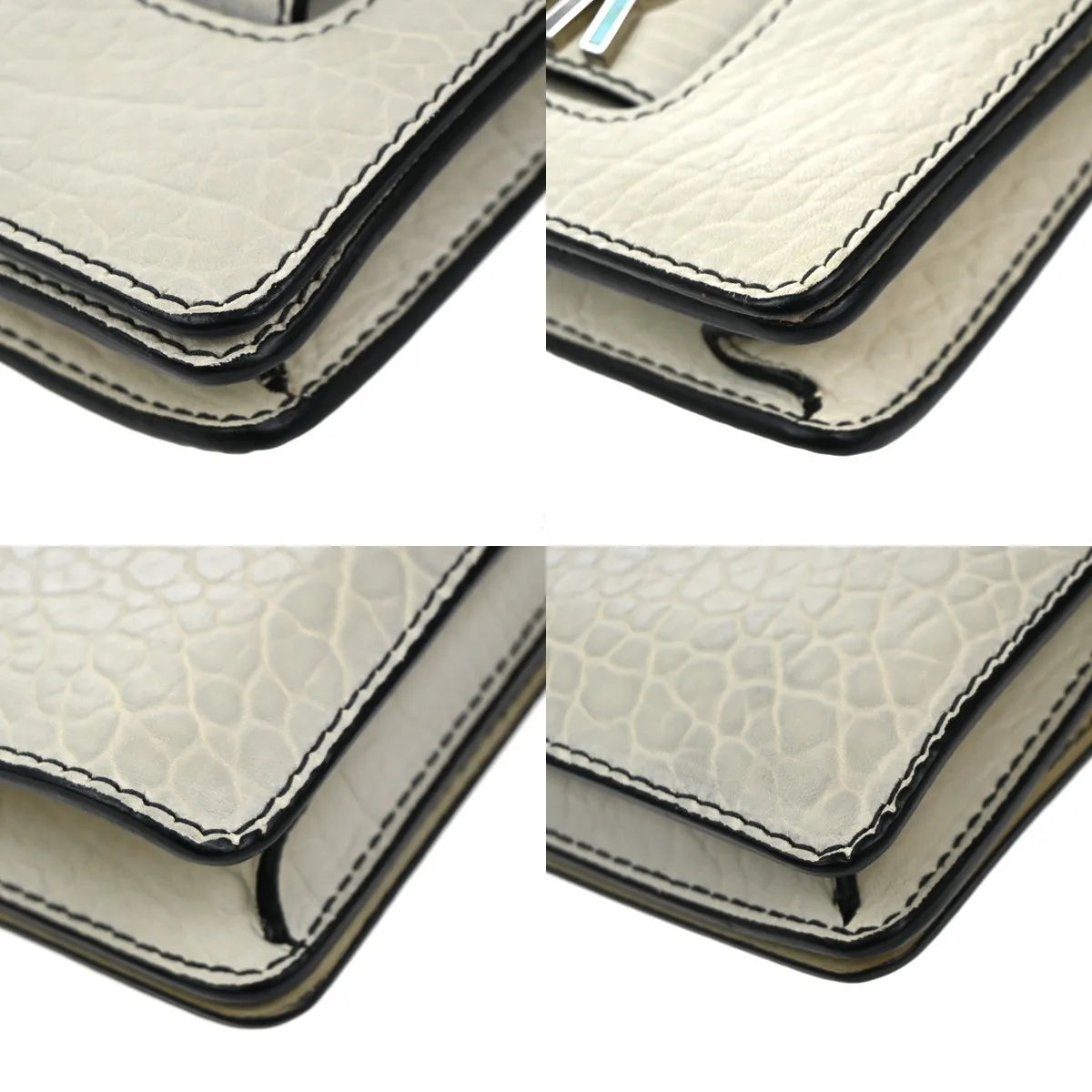 Christian Dior J'Adior Flap Canyon Grained Lambskin with Mosaic Detail, White, Leather, Shoulder Bag
