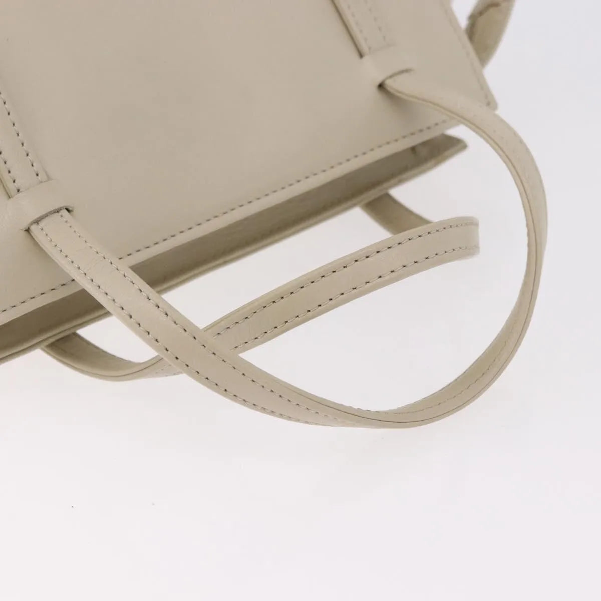 Fendi Vintage Handbag Leather, Beige, Leather, Handbag