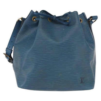 Louis Vuitton Petit Noe Epi Leather, Blue, Leather, Shoulder Bag